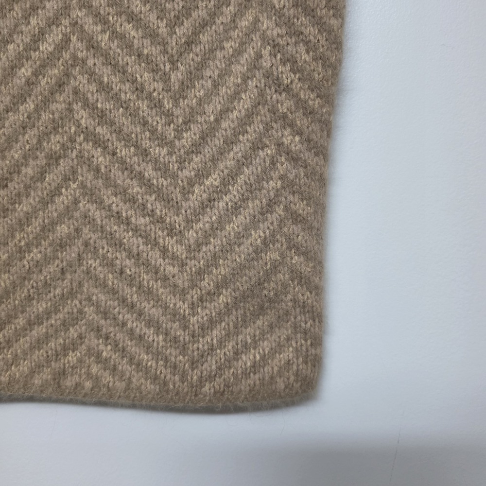 Ralph Lauren Sport Sweater Vest Women's SM Brown Mohair Wool Blend Turtleneck - Picture 2 of 9